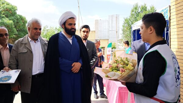 غرفه خبرگزاری پانا و سازمان دانش‌آموزی در مراسم افتتاحیه فعالیت‌های تابستانی