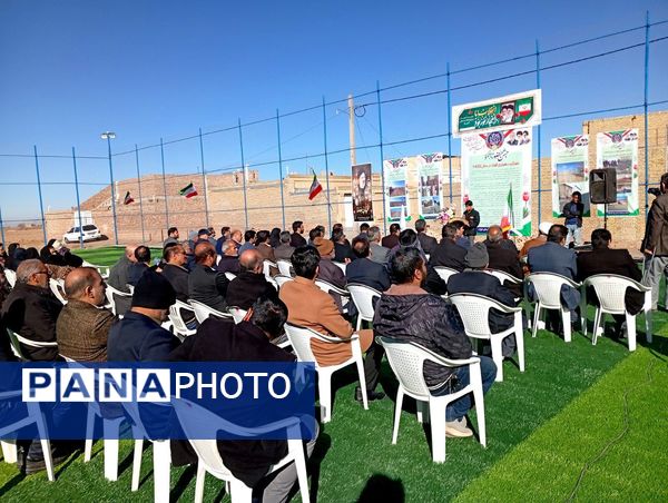 افتتاح چمن مصنوعی روستای قوژد