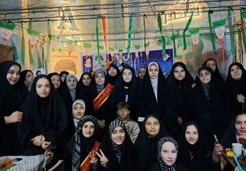 برپایی موکب دانش آموزان و معلمان دبیرستان کوثر شهر کهک