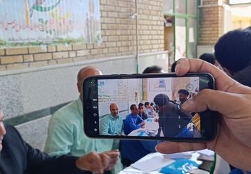 جمعه خدمت؛ میز خدمت در نمازجمعه شهر سفیددشت 