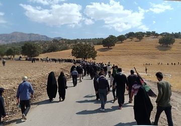 پیاده‌روی جاماندگان اربعین در یاسوج