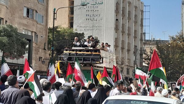 جمع خشم نصر در دومین سالگرد طوفان الاقصی؛ مردم پرشور به خیابان‌ها آمدند