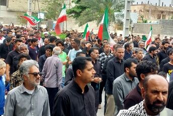 حماسه حضور مردم و تشییع باشکوه شهید پاسدار ابوالفضل اکبری