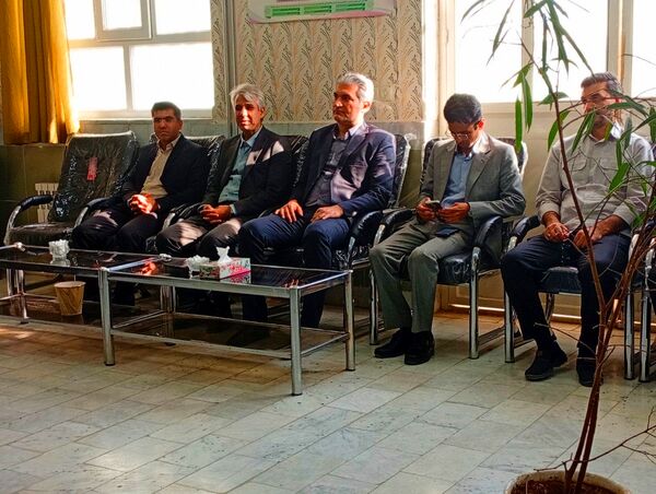 حضور مدیر آموزش و پرورش کاشمر در دبیرستان پسرانه میثاق