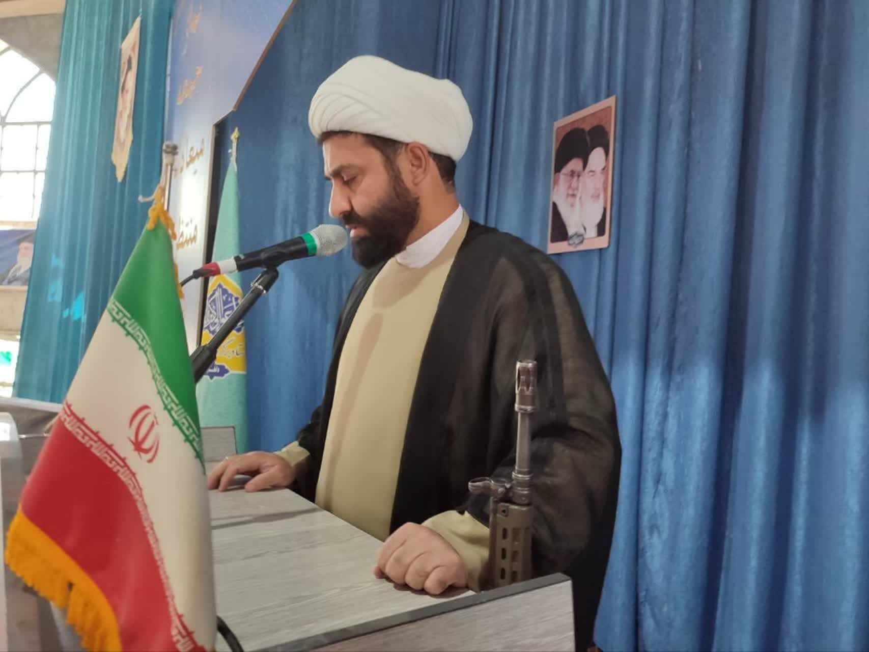 برگزاری با شکوه نماز جماعت عبادی سیاسی جمعه در شهرستان نورآباد