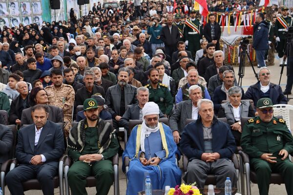 تشییع پیکر مطهر شهید گمنام در جوانرود