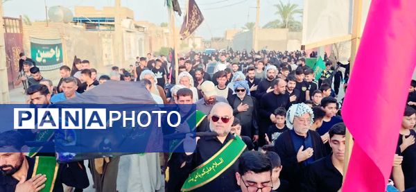 تشییع نمادین پیکر امام حسین(ع) در گمبوعه بزرگ