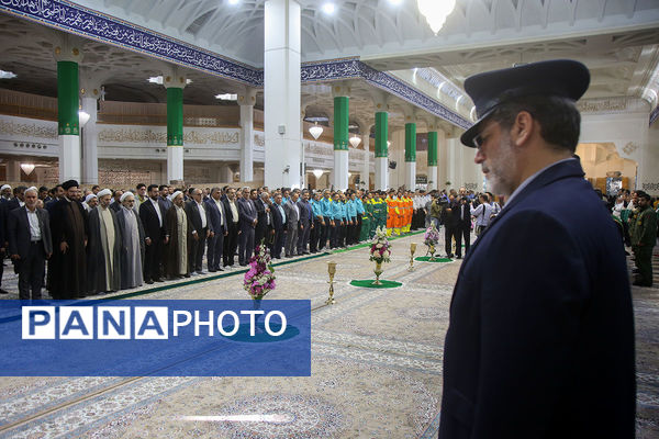 آیین خطبه خوانی خادمان حرم حضرت معصومه(س) به مناسبت روز قم