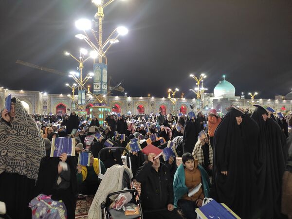 مراسم احیا در شب ۲۳ ماه رمضان در حرم مطهر رضوی 