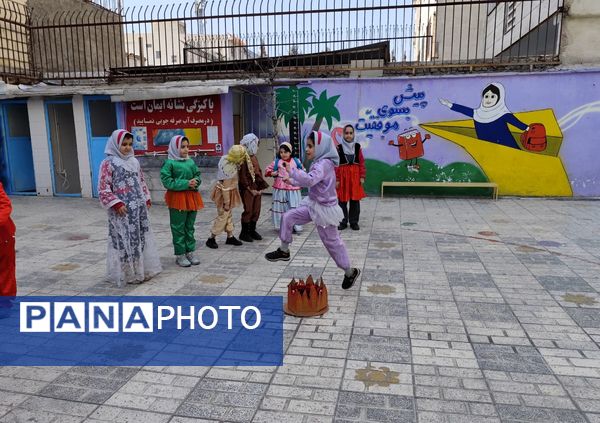 برگزاری جشن چهارشنبه سوری ایمن  در دبستان سارا شهرستان ملارد 