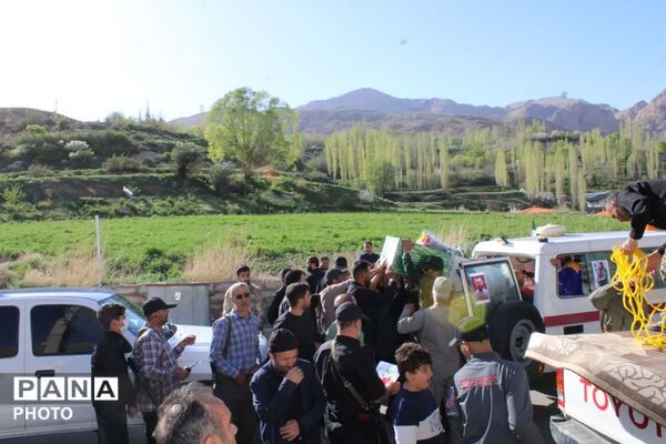 مهمان آسمانی در روستای شهیدپرور لزور