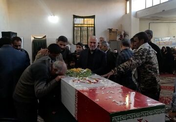 استقبال از شهید گمنام در حسینیه  اعظم نیشابور 
