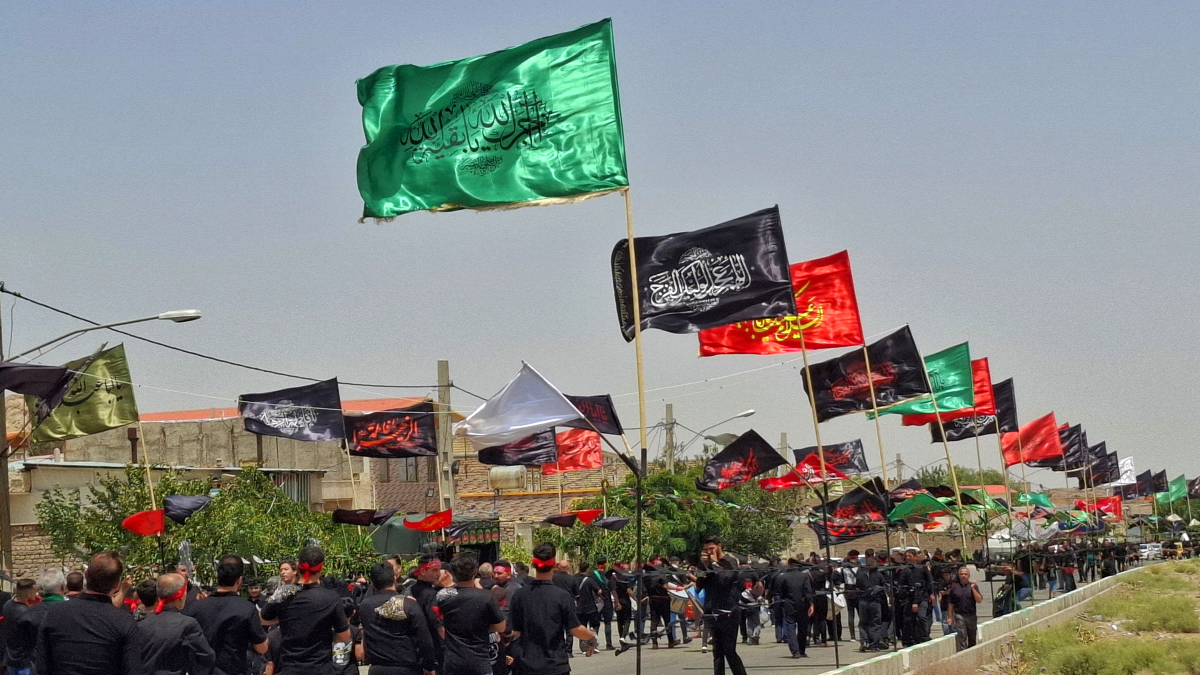 سوگواری روز عاشورا در شهر کهک قم