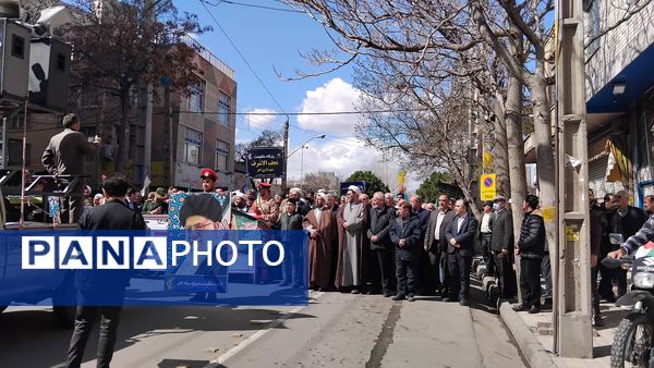 حضور پرشور مردم در راهپیمایی روز قدس در فریمان