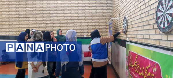 مسابقات استعدادیابی رابطین دارت در سالن زینبیه شهرستان شیروان