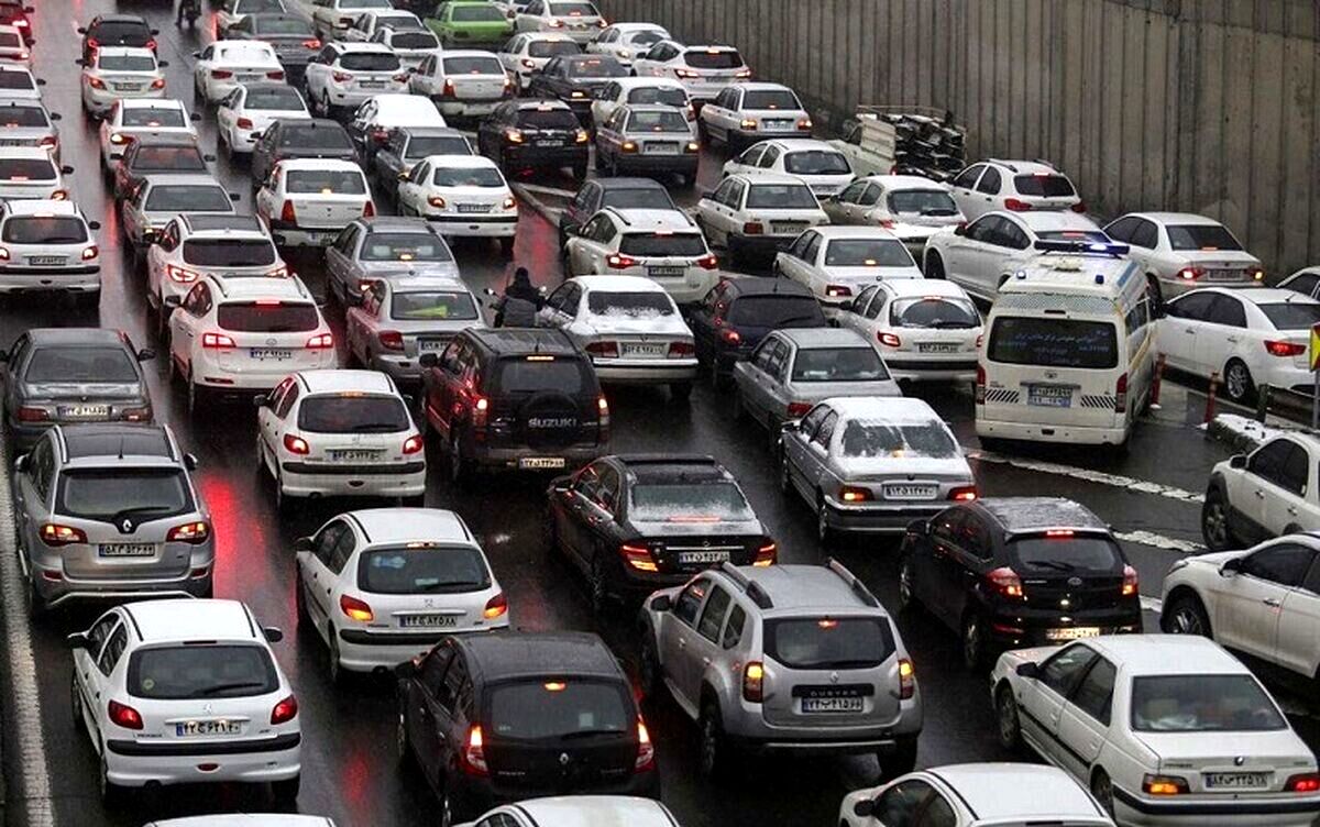 ترافیک سنگین در برخی ورودی‌های تهران