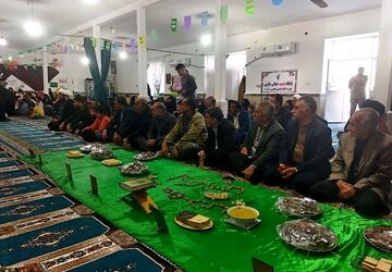 مراسم معنوی نیمه شعبان در بخش ماژین