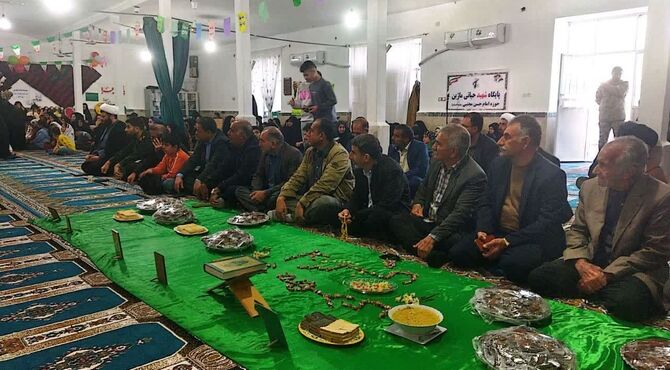 مراسم معنوی نیمه شعبان در بخش ماژین