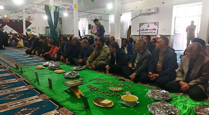 مراسم معنوی نیمه شعبان در بخش ماژین