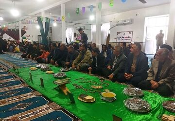 مراسم معنوی نیمه شعبان در بخش ماژین