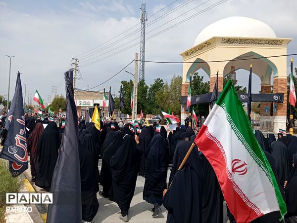 راهپیمایی روز قدس در شهر لطیفی لارستان