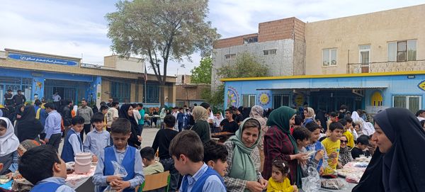برپایی بازارچه در  دبستان امام جعفر صادق (ع) آشخانه
