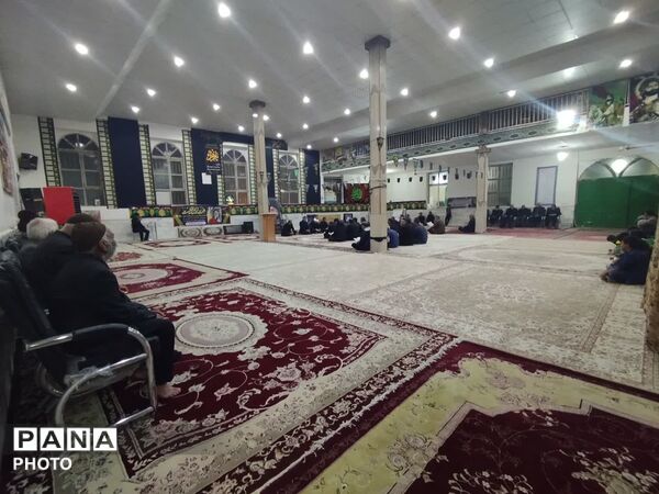 مراسم عزاداری شهادت رهبر معظم انقلاب در روستای مهدی آباد خلیل آباد