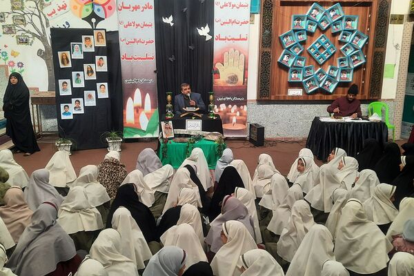 مراسم سوگواری وفات حضرت ام البنین (س) در مدارس ناحیه دو شهرری 