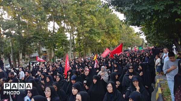 راهپیمایی جاماندگان اربعین در ملایر با حضور پرشور عاشقان حسینی 
