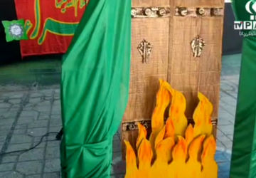 مراسم عزاداری دهه دوم فاطمیه در دبستان معارف