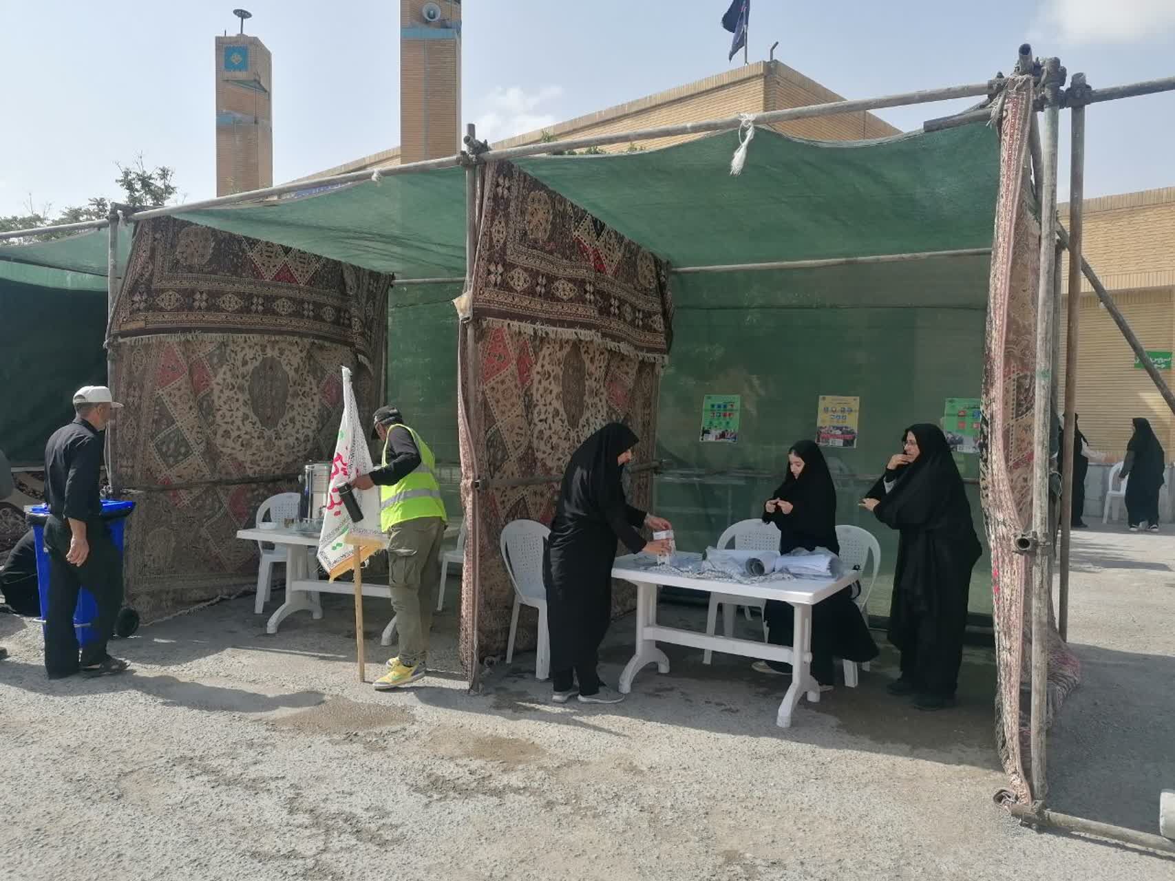 برپایی موکب عاشورایی اربعین حسینی در شیروان