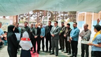 موکب دانش‌آموزی ناحیه ۳ کرمانشاه؛ جلوه‌ای از فرهنگ خدمت در اربعین