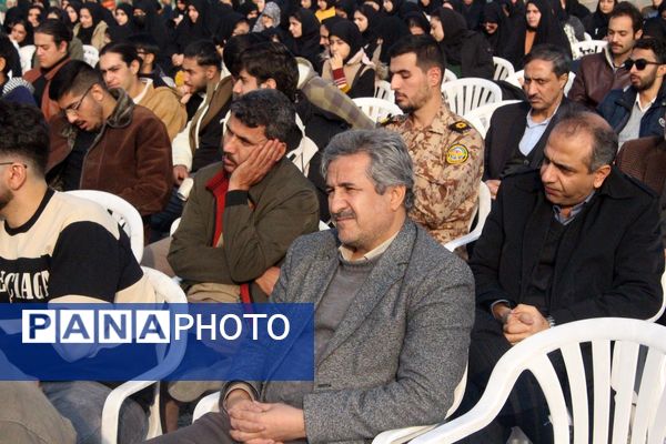 مراسم دومین سالگرد خاکسپاری شهید گمنام آموزشکده فنی دختران قم