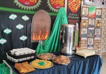 برپایی موکب عزاداری ایام فاطمیه در دبستان شاهد پوررضایی