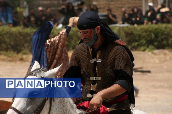 مراسم خیمه سوزی هیات «خیام الحسین» در قم