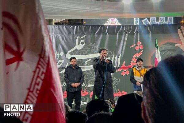 خروش مردم شهرستان قدس در شب‌های عزاداری امام شهیدمان