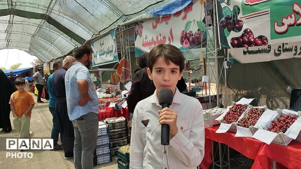 ششمین دوره بازارچه گیلاس و صنایع دستی روستای فشند ساوجبلاغ 
