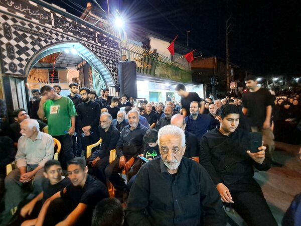 آیین خیمه سوزان در مسجد ابوالفضل قائمشهر