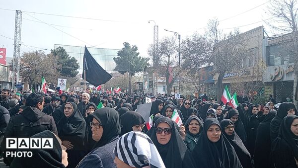 تجمع پرشور مردم شهرستان  نیشابور