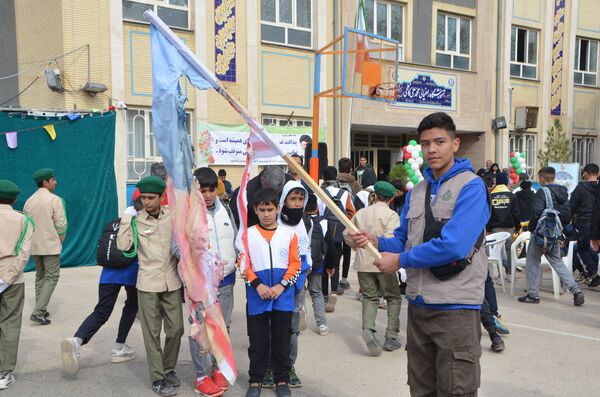 آیین نمادین نکوداشت هفته پدافند غیرعامل در نیشابور 