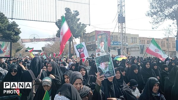 تجمع پرشور مردم شهرستان  نیشابور