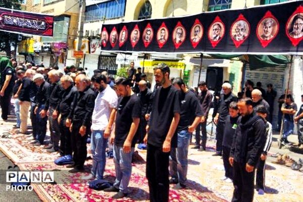 آیین معنوی شب شام غریبان در ملارد با حضور پرشور عزاداران حسینی