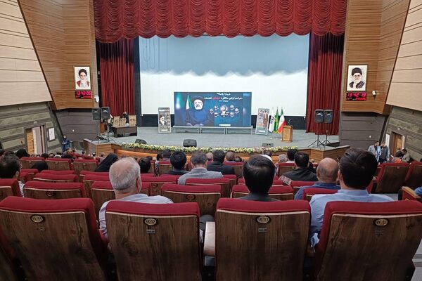 آیین گرامی داشت اولین سالگروز شهادت شهدای خدمت در سالن باغ ملی شهرستان قدس
