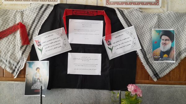 بزرگداشت شهید مقاومت سید حسن نصرالله در دبیرستان صفورا ۲ مشهد