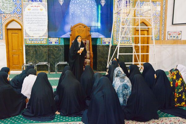 مراسم اعتکاف دانش‌آموزی در ناحیه ۵ مشهد 