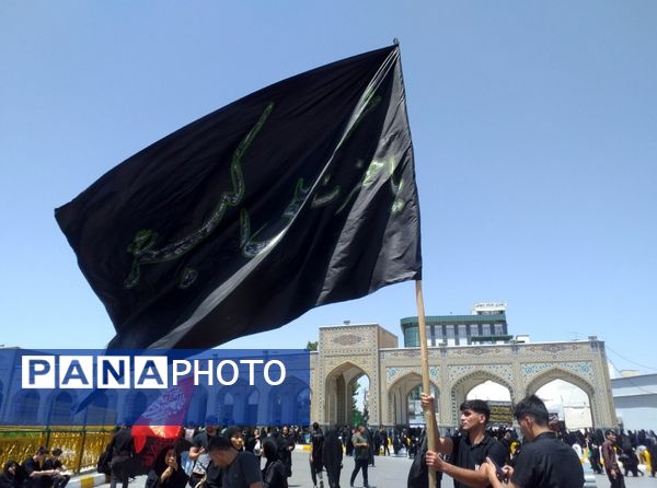 حضور هیئت های عزاداری سید الشهدا در حرم مطهر رضوی