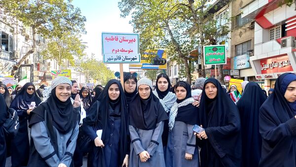 راهپیمایی ۱۳ آبان در قائمشهر