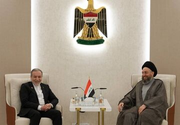 دیدار و گفت‌وگوی رئیس ائتلاف نیروهای دولت ملی بغداد با عباس عراقچی