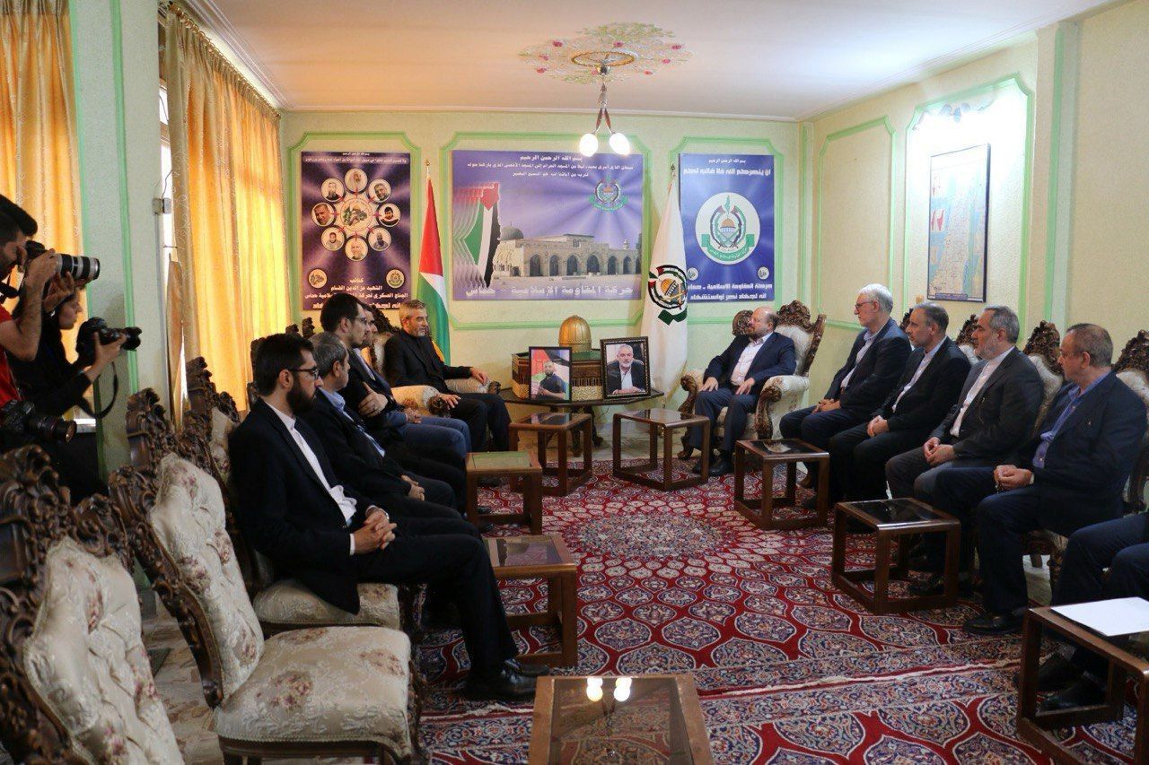 حضور باقری در دفتر حماس در تهران