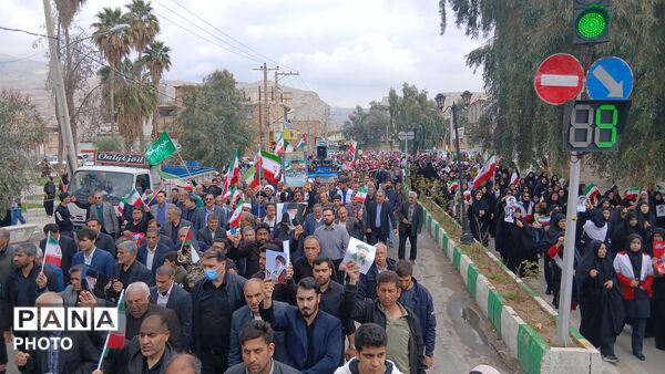 حضور مردم انقلابی پلدختر در راهپیمایی روز قدس 